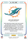 2024 Jaylen Wright Panini Photogenic INSTANTS ROOKIE AUTOGRAPH BLUE 23/25 RC AUTO #RIS-JWR Miami Dolphins