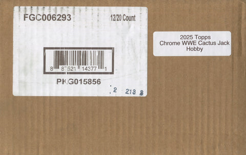 2025 Topps Chrome WWE x Cactus Jack Hobby, 12 Box Case *RELEASES 8/29*