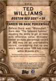2015 Ted Williams Topps UPDATE SERIES ETCHED IN HISTORY #EIH-4 Boston Red Sox
