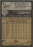 2022 Bryce Harper Topps Heritage IMAGE VARIATION #245 Philadelphia Phillies