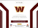 2024 Jayden Daniels Panini National Treasures TREMENDOUS TREASURES ROOKIE JERSEY 68/99 RC #TTS-JDS Washington Commanders