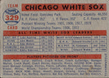 1957 Topps Chicago White Sox TEAM PHOTO #329 BV$60 *SURFACE STAIN*
