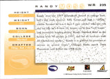1998 Randy Moss Pinnacle Score ROOKIE RC #235 Minnesota Vikings 2
