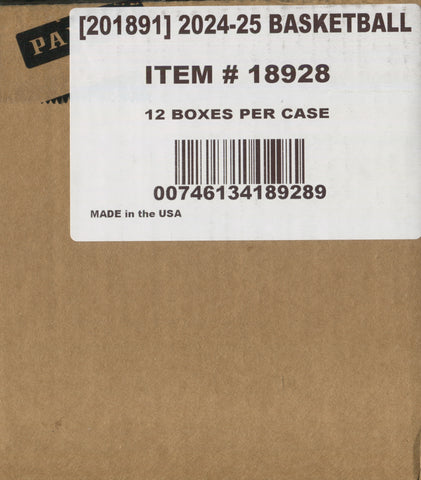 2024-25 Panini Prizm Black Basketball Hobby, 12 Box Case