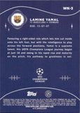2023-24 Lamine Yamal Topps Chrome UEFA Club Competitions WONDERKIDS ROOKIE RC #WK-3 FC Barcelona