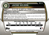 2023 Jacob Wilson Bowman Draft CHROME 1ST BOWMAN REFRACTOR #BDC-121 Oakland A's