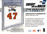 2002 Tom Glavine Donruss Leaf SHIRT OFF MY BACK GAME-WORN JERSEY #SBTGL Atlanta Braves