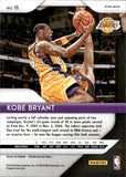 2018-19 Kobe Bryant Panini Prizm GREEN PRIZM #15 Los Angeles Lakers
