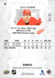 2025-26 Lucas Raymond Upper Deck Artifacts PURPLE 5/25 #94 Detroit Red Wings