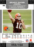 2007 JaMarcus Russell Brady Quinn Topps Co-Signers CHANGING FACES RED ROOKIE 50/150 RC #55 Oakland Raiders Cleveland Browns