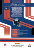2025 Malik Nabers Panini Donruss Elite ASPIRATIONS DIE-CUT 60/99 #2 New York Giants