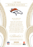 2025 RJ Harvey Panini Flawless ROOKIE PATCHES RUBY 3/15 RC PATCH #RP-RHY Denver Broncos
