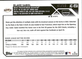 2023 Blake Sabol Topps Chrome UPDATE GOLD REFRACTOR ROOKIE AUTO 41/50 RC AUTOGRAPH #AC-BSA San Francisco Giants