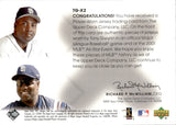2001 Tony Gwynn Upper Deck SPx WINNING MATERIALS GAME-USED JERSEY #TG-X2 San Diego Padres