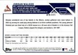 2023 Jordan Walker Topps Chrome Logofractor PINK REFRACTOR ROOKIE 40/199 RC #209 St. Louis Cardinals