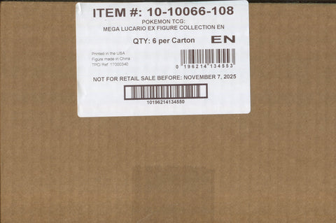 Pokemon Mega Lucario EX Figure Collection, 6 Box Case *RELEASES 11/7*