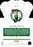 2020-21 Jayson Tatum Panini Crown Royale ASIA RED #77 Boston Celtics