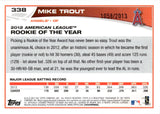 2013 Mike Trout Topps 2012 AL ROY GOLD 1058/2013 #338 Anaheim Angels