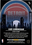 2023-24 Cade Cunningham Panini NBA Hoops Premium Stock CITY EDITION RED DISCO 22/99 #29 Detroit Pistons