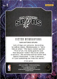 2024-25 Victor Wembanyama Panini Prizm DEEP SPACE SILVER PRIZM #2 San Antonio Spurs