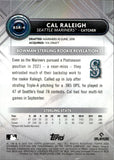 2022 Cal Raleigh Bowman Sterling ROOKIE RC #BSR-4 Seattle Mariners