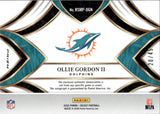 2025 Ollie Gordon II Panini Select DISCO PRIZM ROOKIE SIGNATURES PATCH AUTO 20/45 RC AUTOGRAPH #RSMP-OGN Miami Dolphins