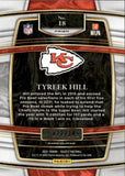 2021 Tyreek Hill Panini Select CONCOURSE MAROON PRIZM 22/149 #18 Kansas City Chiefs