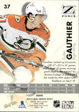 2024-25 Cutter Gauthier Skybox Metal Universe Z FORCE RAVE ROOKIE 321/399 RC #37 Anaheim Ducks