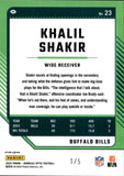 2024 Khalil Shakir Panini Donruss Optic BLUE MOJO PRIZM 1/5 #23 Buffalo Bills
