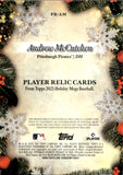 2025 Andrew McCutchen Topps HOLIDAY MEGA JERSEY RELIC 107/299 #PR-AM Pittsburgh Pirates