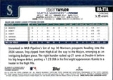 2025 Troy Taylor Topps Chrome AQUA WAVE REFRACTOR AUTOGRAPH ROOKIE 100/199 AUTO RC #RA-TTA Seattle Mariners