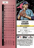 2025 Logan Gilbert Topps Cosmic Chrome ORANGE GALACTIC REFRACTOR 20/25 #34 Seattle Mariners