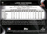 2022 Lars Nootbaar Topps Chrome Black GREEN REFRACTOR ROOKIE 50/99 RC #23 St. Louis Cardinals