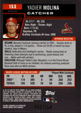 2006 Yadier Molina Bowman Chrome BLUE REFRACTOR 82/150 #153 St. Louis Cardinals