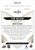 2024-25 Tom Wilson Upper Deck SP Authentic UD AUTHENTICS AUTO PATCH 46/49 AUTOGRAPH #UDAP-TW Washington Capitals