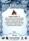 2023-24 Logan Cooley Upper Deck Allure ICED BRKAWAY RED ROOKIE 54/99 RC #IB-22 Arizona Coyotes