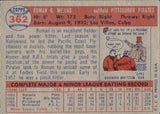 1957 Roman Mejias Topps #362 Pittsburgh Pirates BV$15