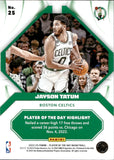 2022-23 Jayson Tatum Panini Player Of The Day BLUE FOIL 21/50 #25 Boston Celtics