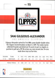 2018-19 Shai Gilgeous-Alexander Panini Chronicles ROOKIE RC #113 Los Angeles Clippers 5