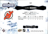 2023-24 Luke Hughes Upper Deck UD ICE GREYSCALE ROOKIE 26/99 RC #127 New Jersey Devils