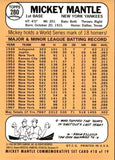 1996 Mickey Mantle Topps COMMEMORATIVE REPRINTS 1968 TOPPS CHROME REFRACTOR #18 New York Yankees