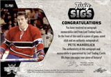 2022 Pete Mahovlich Leaf Lumber TWIG SIGS GAME-USED STICK AUTOGRAPH 2/9 AUTO #TS-PM1 Montreal Canadiens
