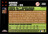 2007 Derek Jeter Topps Chrome WHITE REFRACTOR 486/660 #260 New York Yankees