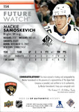2023-24 Mackie Samoskevich Upper Deck SP Authentic FUTURE WATCH ROOKIE AUTOGRAPH 516/999 RC AUTO #154 Florida Panthers