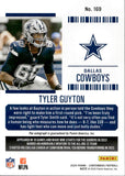 2024 Tyler Guyton Panini Contenders DIVISIONAL TICKET ROOKIE AUTOGRAPH 46/99 RC AUTO #169 Dallas Cowboys
