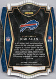 2020 Josh Allen Panini Select PREMIER LEVEL ORANGE PRIZM DIE-CUT #121 Buffalo Bills