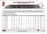 2022 Xander Bogaerts Topps SERIES ONE DUGOUT IMAGE VARIATION #8 Boston Red Sox