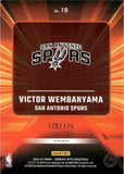2024-25 Victor Wembanyama Panini Donruss Optic EXPRESS LANE BLUE HYPER PRIZM 129/175 #19 San Antonio Spurs