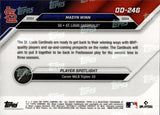 2024 Masyn Winn Topps NOW ROAD TO OPENING DAY PURPLE ROOKIE 20/25 RC #OD-246 St. Louis Cardinals