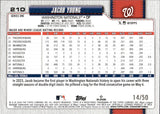 2026 Jacob Young Topps SERIES ONE GOLD DIAMONTE FOIL 14/50 #210 Washington Nationals